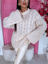 ELYNDI mohair sweater - light beige